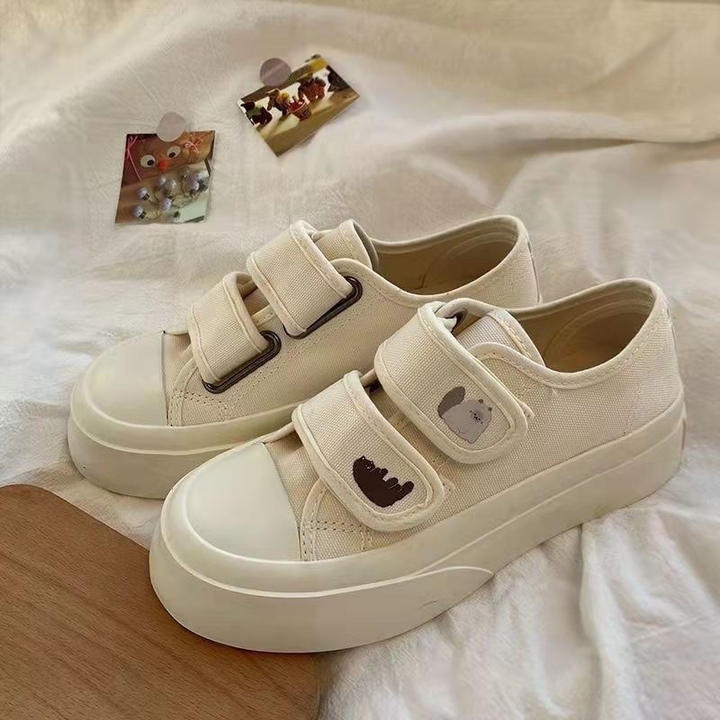 Giày nữ thể thao sneaker quai dán in hoạ tiết kiểu ulzzang giá rẻ HAVAVA G017