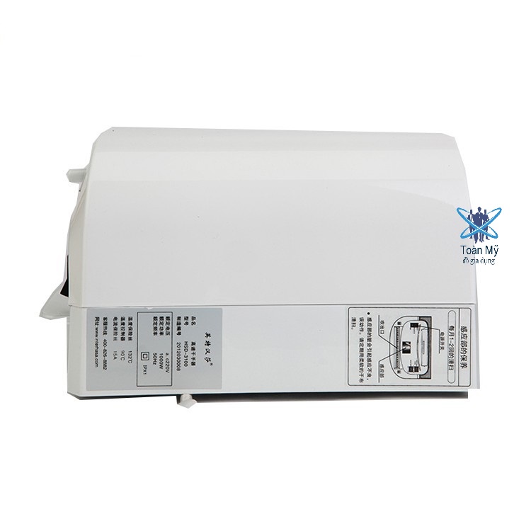 Máy sấy tay tự động Interhasa HSD-A3100 màu Trắng - máy sấy mini, làm khô tay nhanh, nhựa ABS siêu bền, tiết kiệm điện