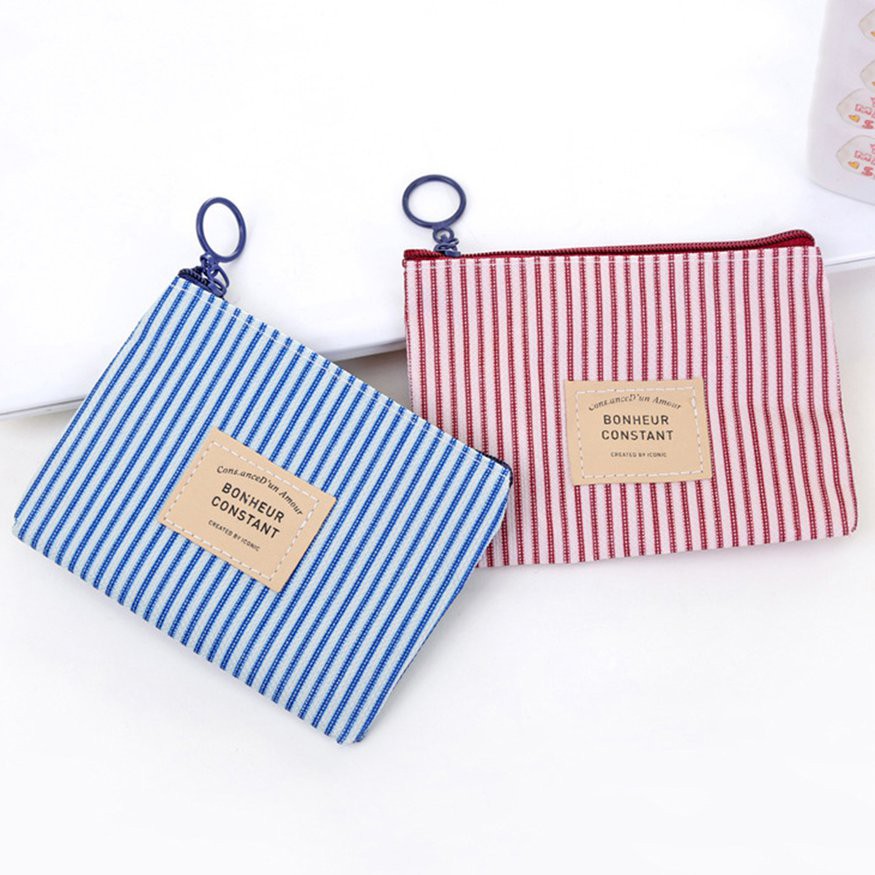 Túi vải canvas đựng tiền / chìa khóa / thẻ đa năng tiện dụng | BigBuy360 - bigbuy360.vn