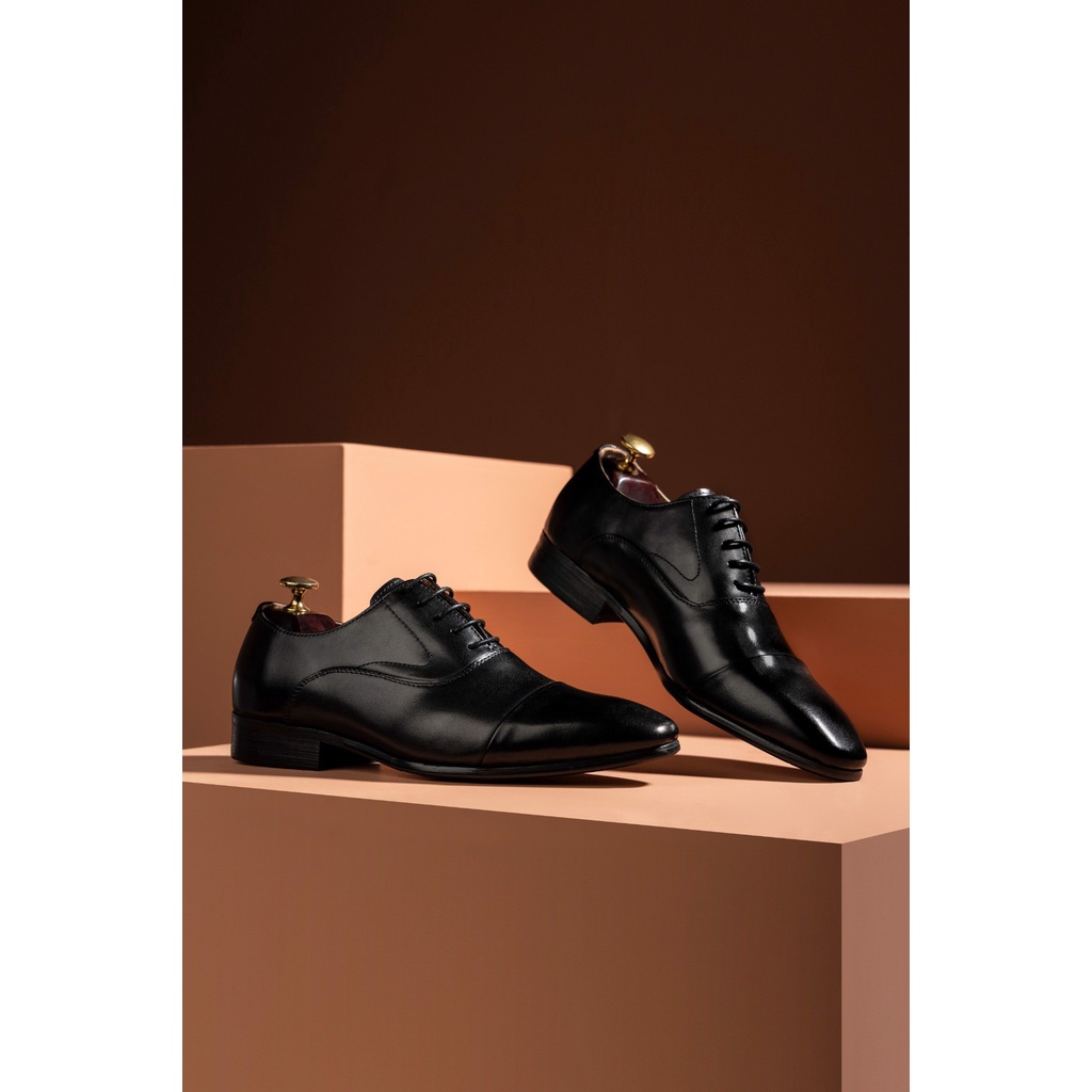 GIÀY DA NAM ADAM STORE ĐEN TXG1864D