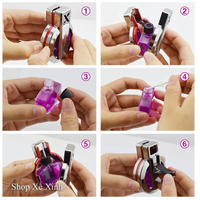 Nước hoa kẹp cửa gió Ô tô - hình chữ X, đính đá sang trọng, nhiều mùi hương lựa chọn | BigBuy360 - bigbuy360.vn