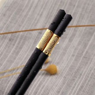Đũa nhựa cán bọc kim loại combo 10 đôi 1 hộp