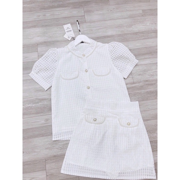 Set áo sơmi và chân váy tiểu thư Mihan