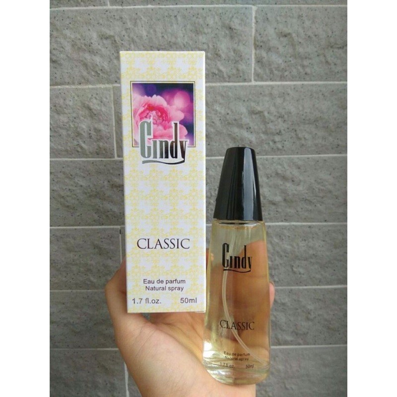 ( hàng chuẩn 50ml) NƯỚC HOA CINDY CLASSIC EAU DE PARFUM NATURAL SPRAY, nước hoa cindy bloom fresh ocean nam nữ cao cấp | BigBuy360 - bigbuy360.vn