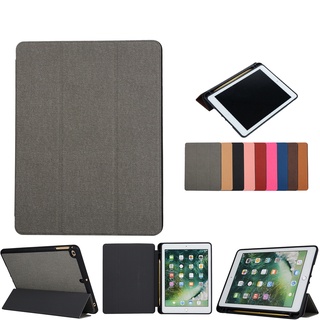 Bao da vải jean có khay bút cảm ứng ipad gen 7, gen 8 10.2 inch