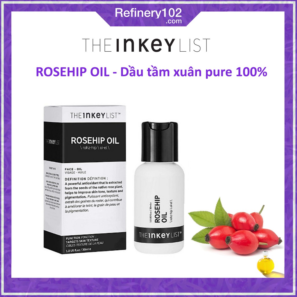 Tinh dầu tầm xuân The INKEY List ROSEHIP OIL [Bill US]