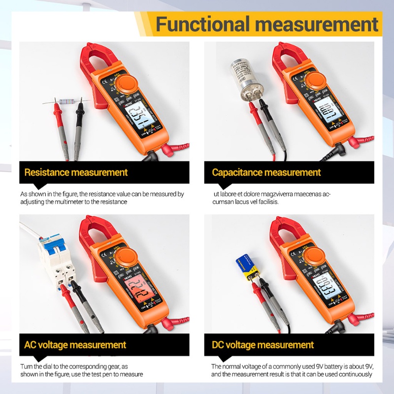 Đồng Hồ Đo Điện Áp 4000 Bước Lên Đèn Pin NCV Chuyên Dụng
