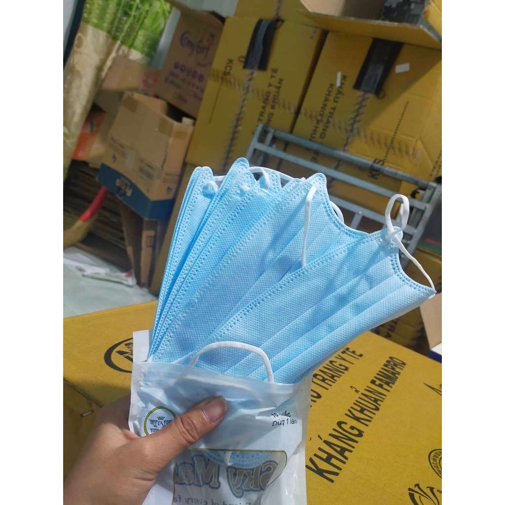 Thùng 300 cái Khẩu trang 4D CUA KING THIÊN ÂN  kháng khuẩn , y tế , chống bụi mịn, công nghệ HÀN QUỐC