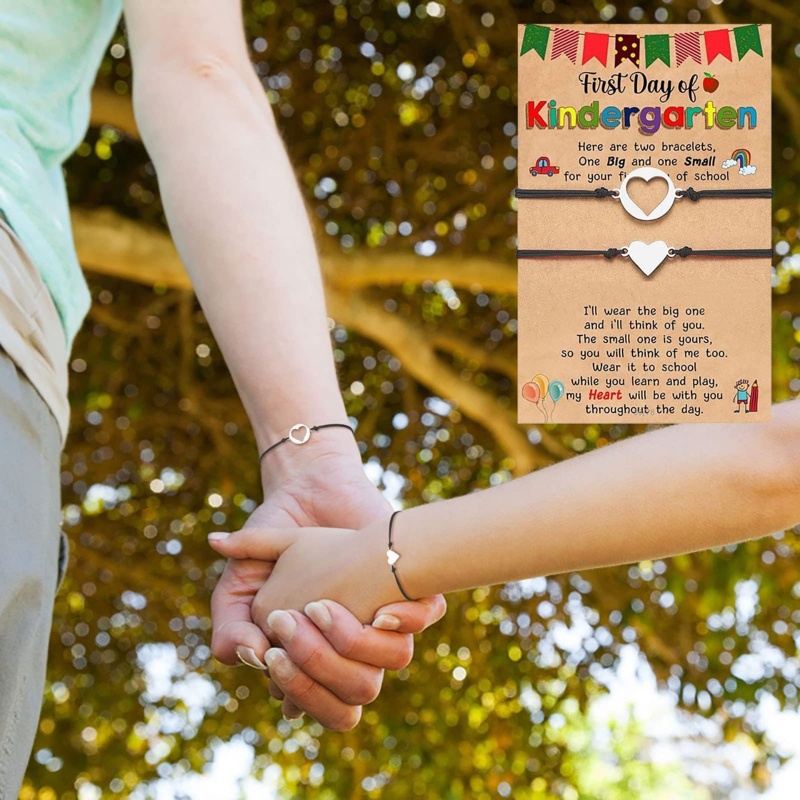 Set 2 Vòng Tay Mặt Trái Tim Cho Mẹ Và Bé