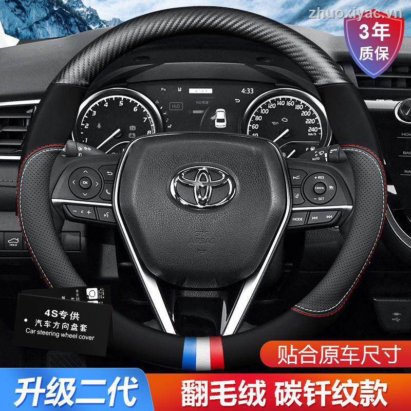 Bọc Vô Lăng Xe Hơi Toyota Camry Rav4 Bằng Da Bò Sang Trọng Hiện Đại