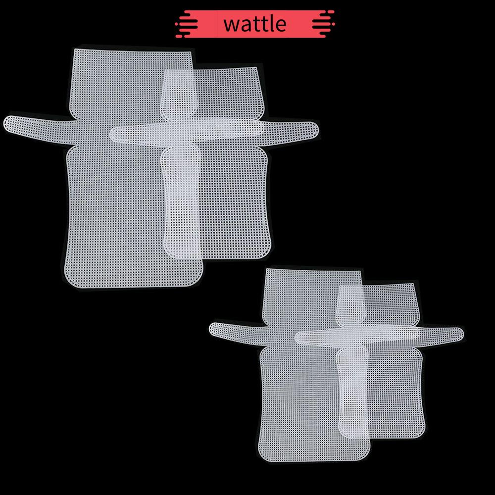 WATTLE 2PCS Grid Hook Crafts Hook Bags DIY Bag Rug Plastic Mesh Cloth Craft Supplies Sewing Handcraft Latch Hook Bags Thread Hook