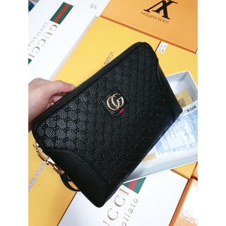 Ví cầm tay nam⚡️FreeShip⚡️Ví kẹp nách nam cao cấp GC06