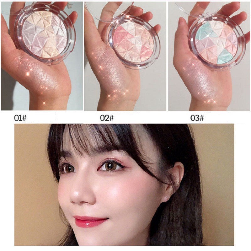 Phấn Nhũ Lục Giác Bắt Sáng Hilight BUEQCY Hàng Nội Địa Trung
