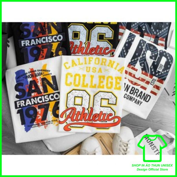 Áo Thun Nam Nữ ZARA USA Cổ Tròn Chất Cotton, Áo Phông Nam Nữ ZARA USA Tay Ngắn In Họa Tiết Mẫu 2