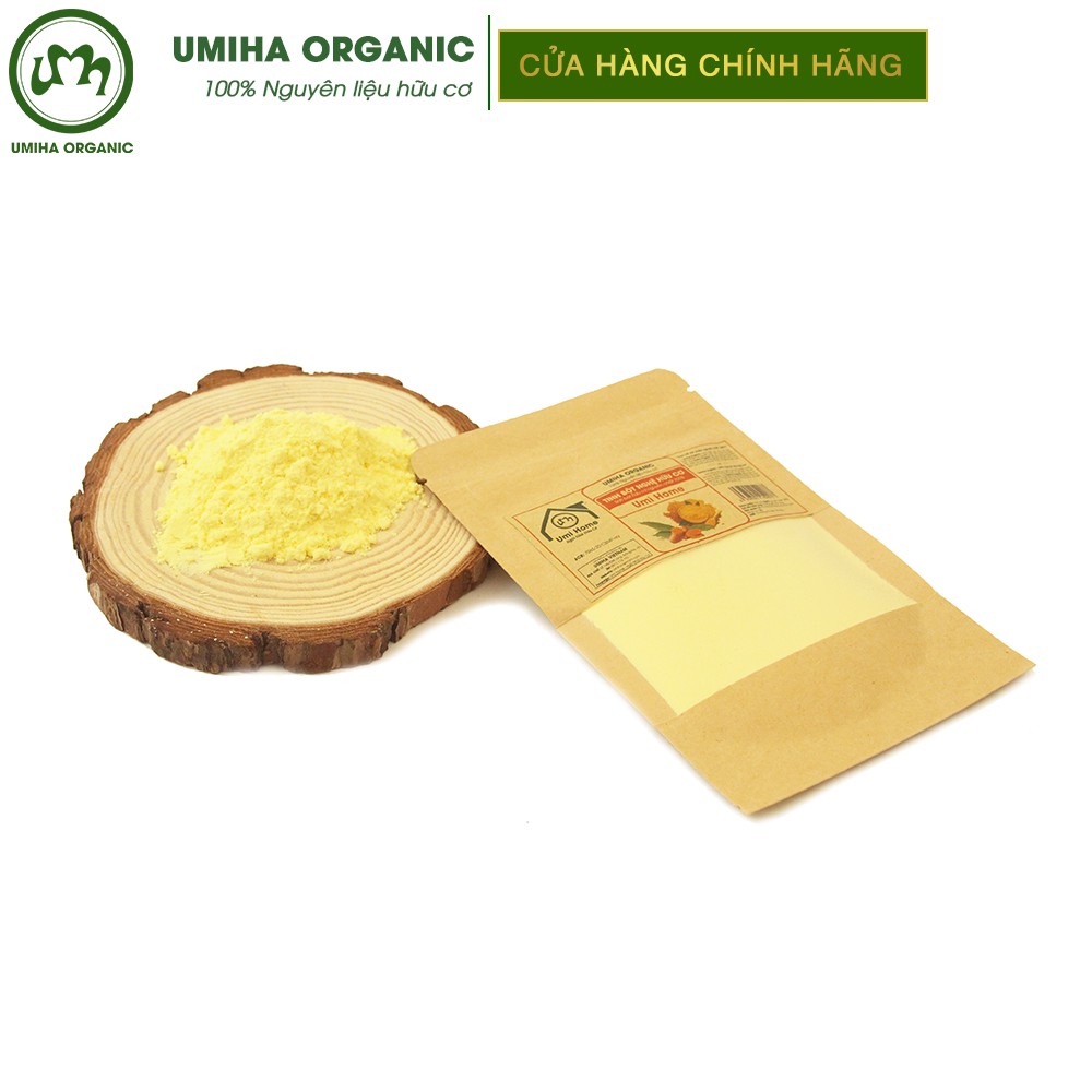 Tinh bột Nghệ đắp mặt nạ hữu cơ UMIHA nguyên chất túi Zip 35g | Turmeric Powder 100% Organic