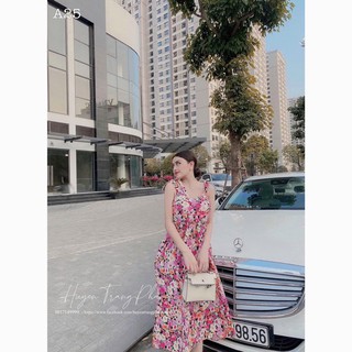 ĐẦM HOA CỘT NƠ VAI