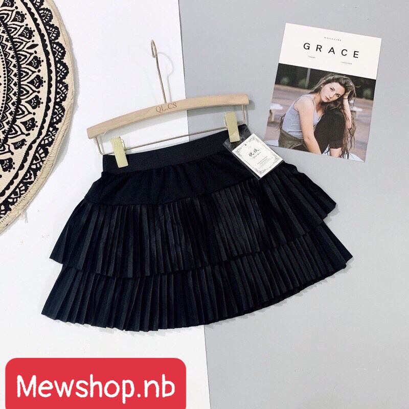Chân váy xếp ly ngắn ( 2 tầng xếp ly),chất tuyết mưa xịn,bên trong có quần đùi