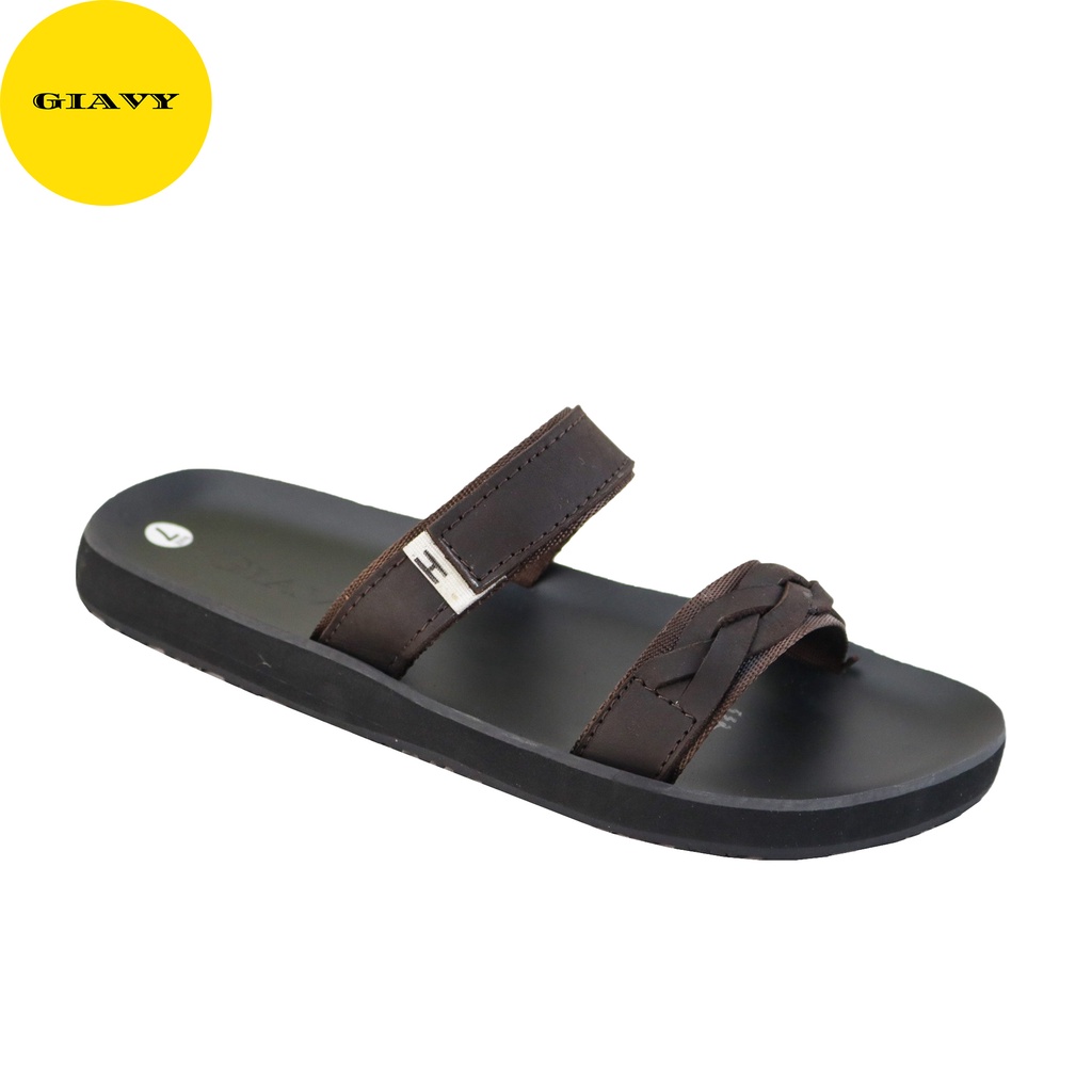 Dép nữ quai da DTK532 - GIÀY GIAVY