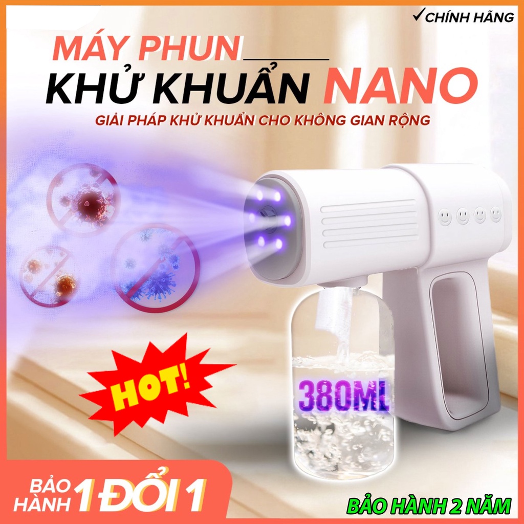 ⚡️Bảo hành 2 Năm⚡️ Máy Xịt Khử Khuẩn Cầm Tay, Súng Phun Khử Khuẩn K5 Pro Cao Cấp Hàng Chính Hãng