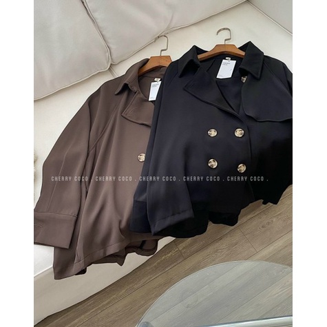 Áo mangto dáng ngắn bốn cúc 11102 CHERRY COCO