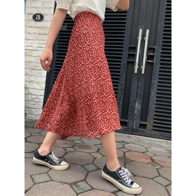 [Ảnh thật /Video] Chân váy hoa nhí vintage nhiều màu hàng Quảng Châu - Chân váy dài vintage 2 lớp- Dorita Boutique | BigBuy360 - bigbuy360.vn