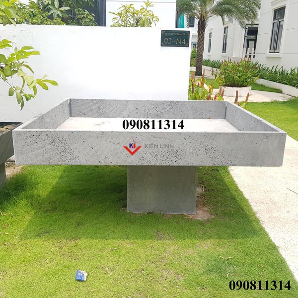 Chậu Bonsai đá ong xám tự nhiên HCN KT-C20xR1200xD1500cm