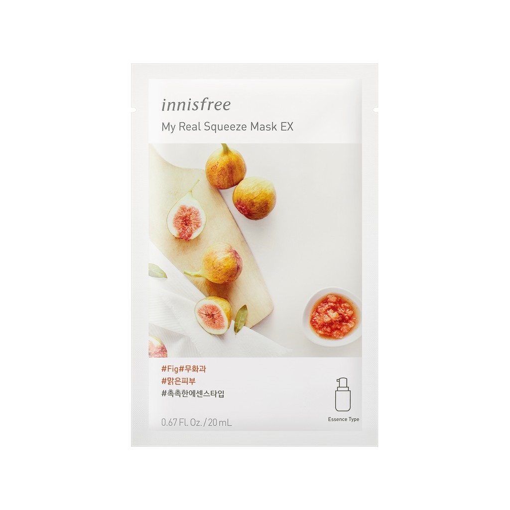 Mặt Nạ Dưỡng Ẩm, Giảm Bã Nhờn Chiết Xuất Trái Sung Innisfree My Real Squeeze Mask (20ml/miếng)