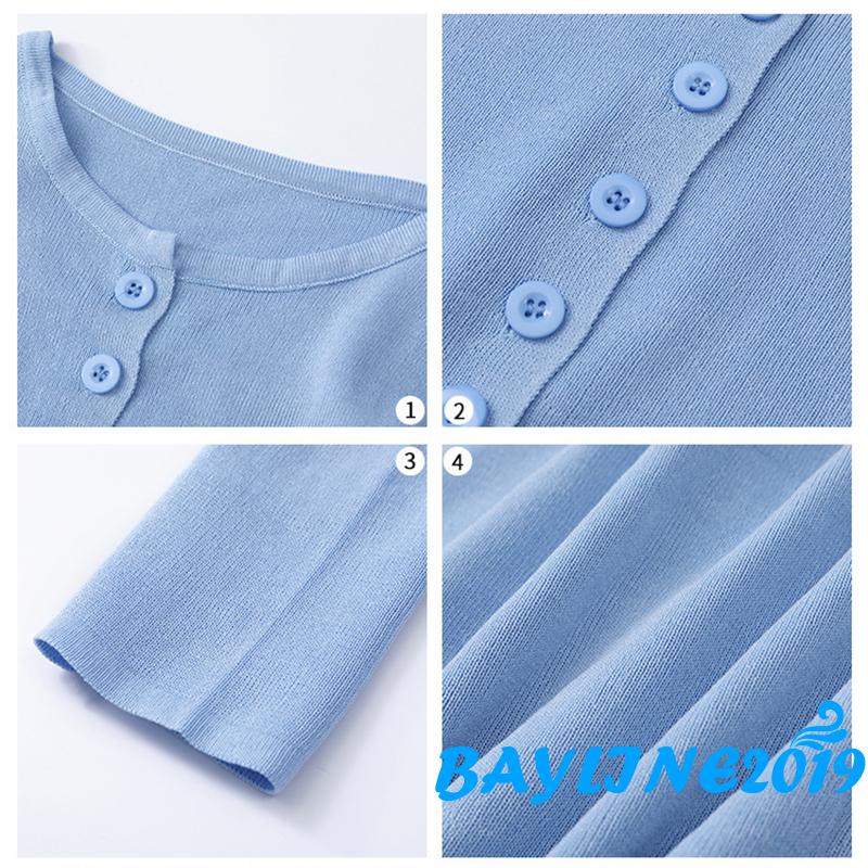 Áo Croptop Tay Dài Màu Sắc Đơn Giản Cho Nữ