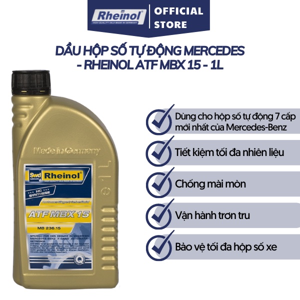 Dầu Hộp Số Tự Động Mercedes Rheinol ATF MBX 15 - Hàng nhập khẩu cao cấp Đức 1L