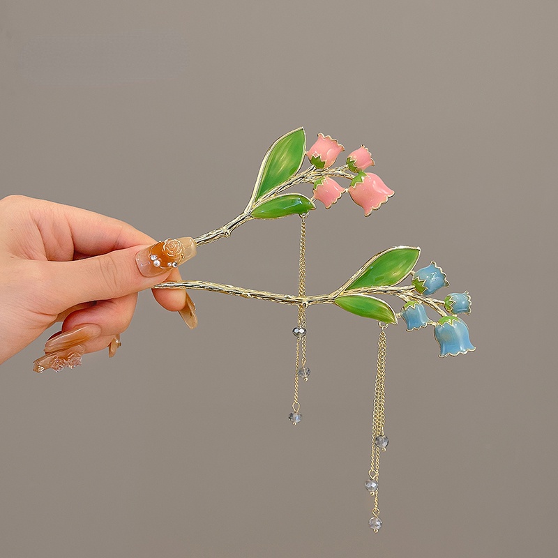 Trâm Cài Tóc Hình Hoa Tulip Phong Cách Trung Quốc Cổ Điển Cho Nữ