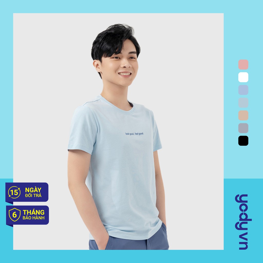 Áo phông Yody nam cổ tròn chất liệu thun Cotton mềm mịn thoáng mát - PPM4001