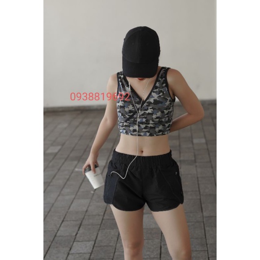 Bra F21 dư xịn, áo tập camo