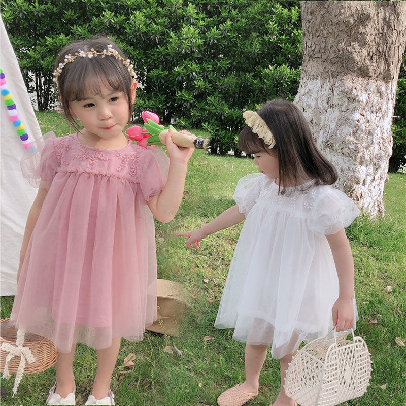 Đầm công chúa thời trang mùa hè phong cách phương Tây đáng yêu cho bé gái