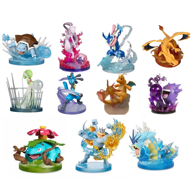  Tổng hợp mô hình Pokemon 18cm new two charizard pikachu lucario ếch kì diệu gengar cực đẹp siêu sắc nét