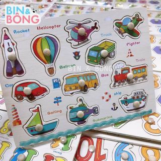 Combo 5 bảng núm gỗ