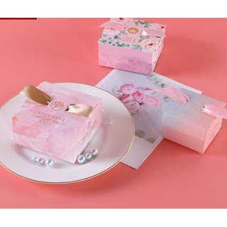 Hộp quà pastel nhiều màu HN36 hộp quà mini 6.5*6.5*4.5cm