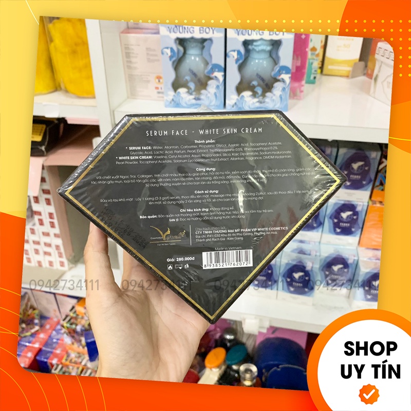 [Chính hãng] Kem Face Vip White - Kem Face Nám White Skin Cream - 8938521762072