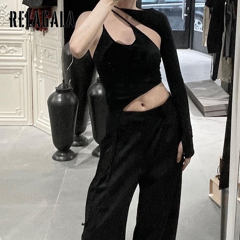 Áo Hai Dây Sát Nách Màu Trơn Phối Dây Buộc Thời Trang Mới Cho Nữ