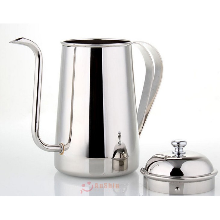 Bình cổ ngỗng pha cafe 650ml Inox 304 cao cấp chính hãng AnShin