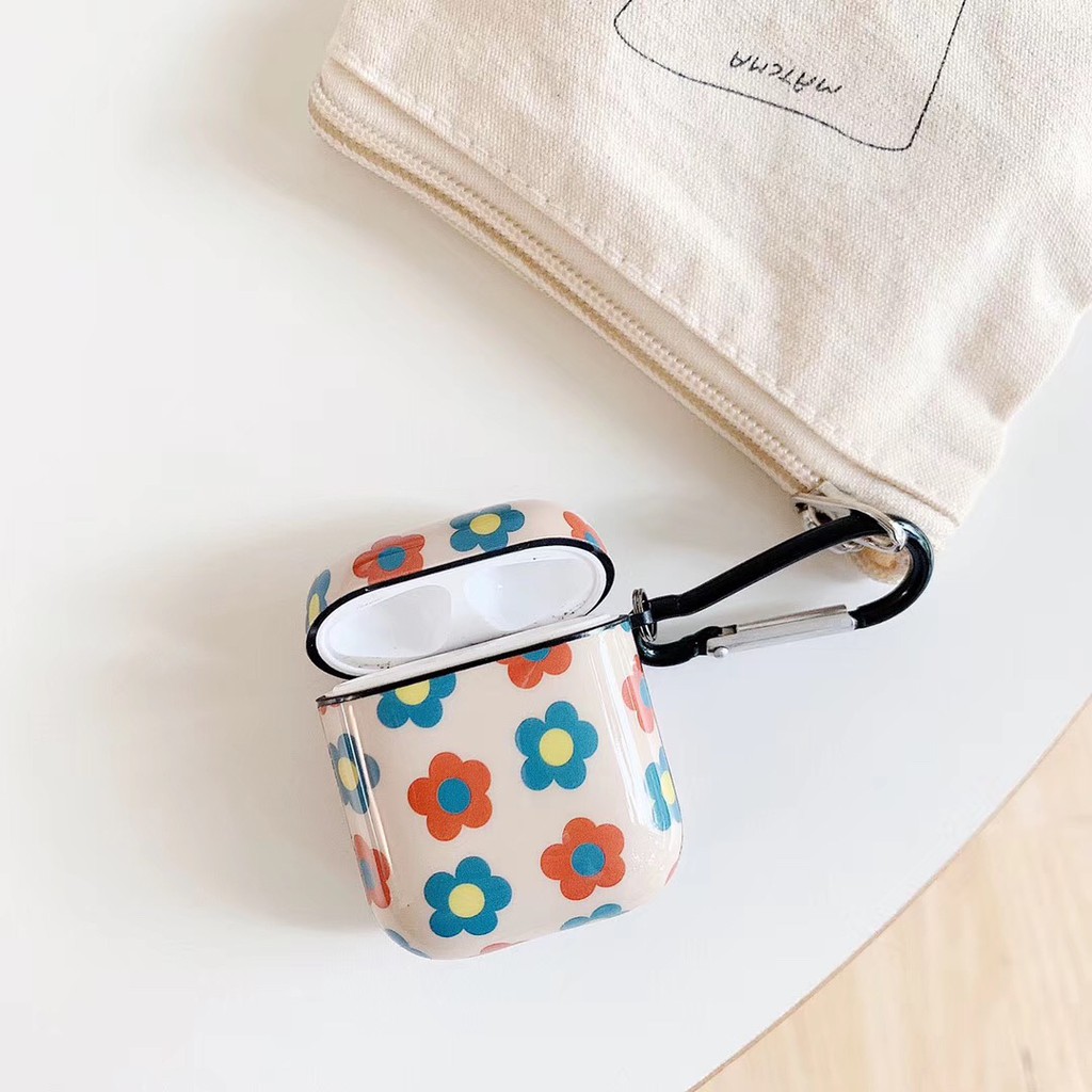 Casing AirPod Charging Headphone Case Full Flower Ins style Pattern AirPods Case For AirPods 1 and AirPod 2