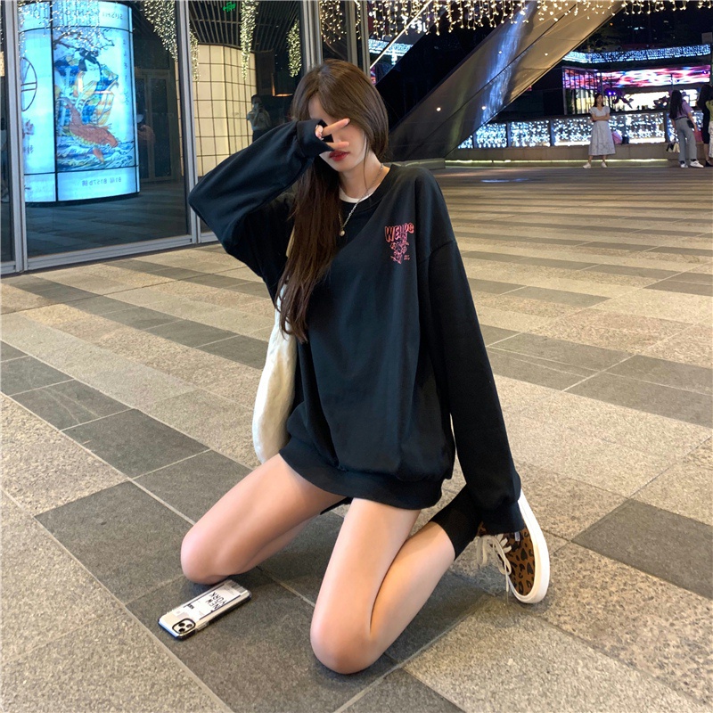 Áo Sweater Tay Dài In Họa Tiết Thời Trang Mùa Thu Cổ Điển Cho Nữ | BigBuy360 - bigbuy360.vn