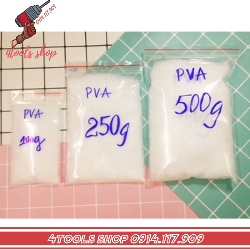 Bột Hồ PVA Nguyên Liệu Nấu Keo Trong Làm Slime 100gram