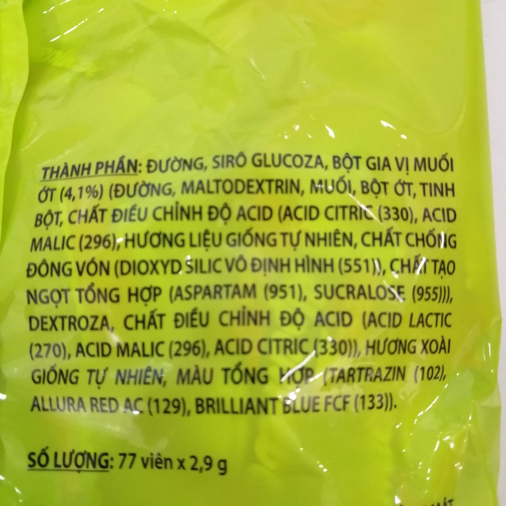 Kẹo Hương Xoài Nhân Muối Ớt Alpenliebe (Gói 223g)