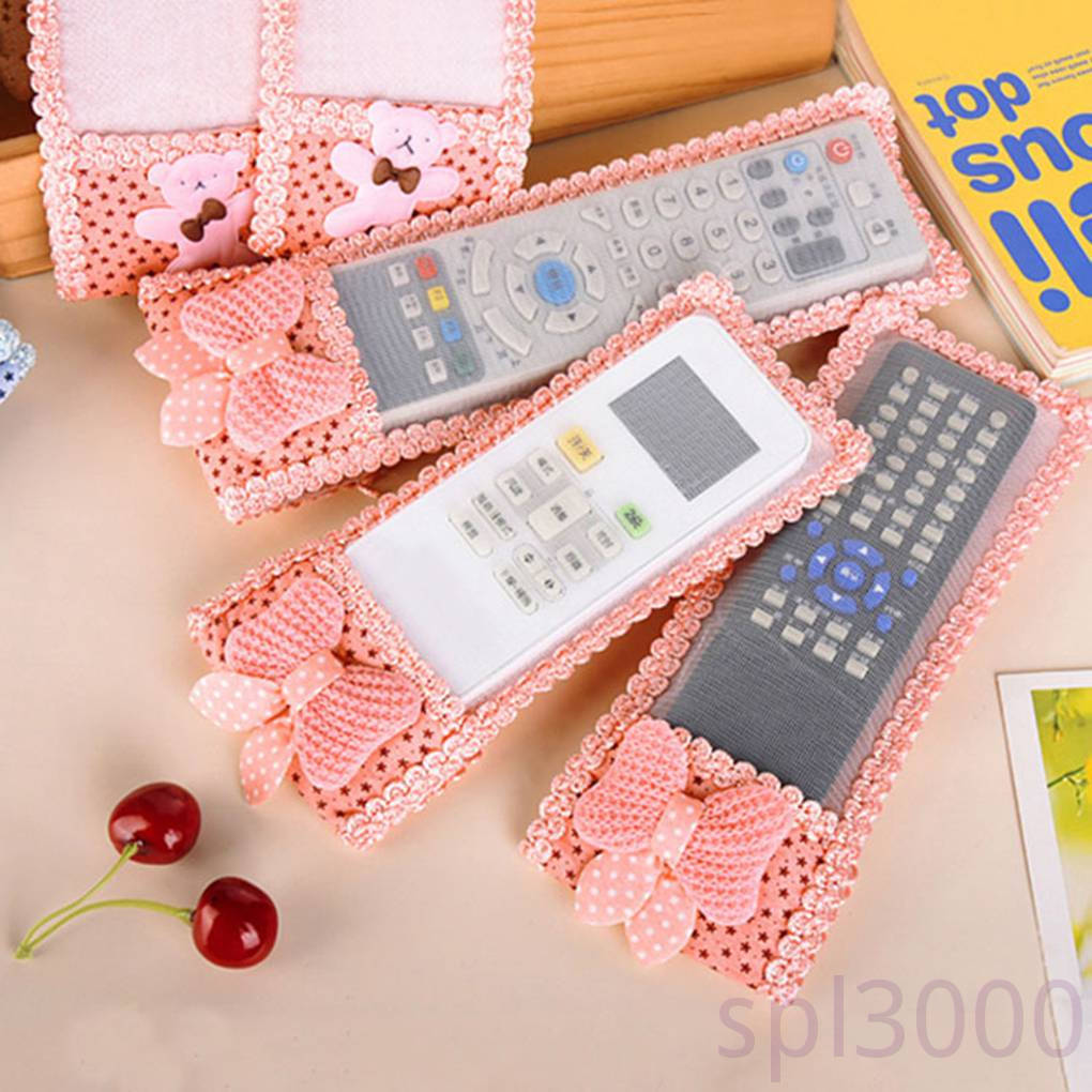 Vỏ Bảo Vệ Chống Bụi Dành Cho Điều Khiển Tv / Máy Lạnh Phối Ren Đáng Yêu