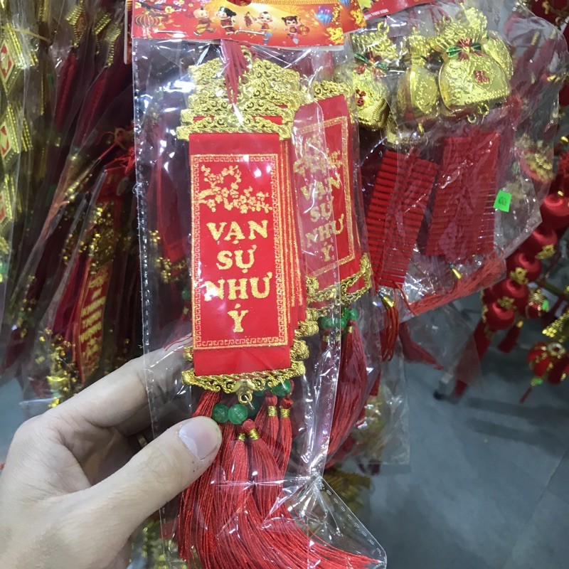 Combo 5 dây mai vàng vạn sự như ý cực đẹp treo cây đào, cây quất, cây mai