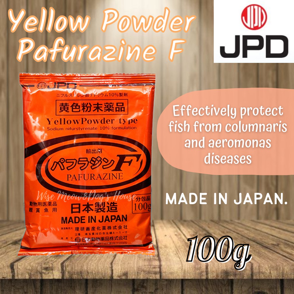 Thuốc Yellow Powder Type JPD gói 100g kháng khuẩn cho cá