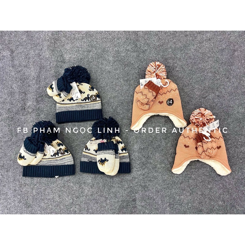 Set mũ găng auth cho bé