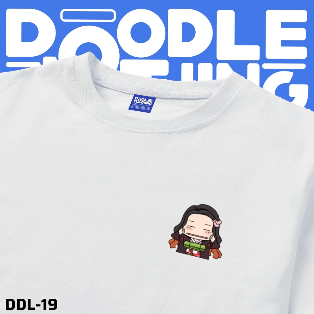 Áo thun nam nữ tay lỡ unisex form rộng logo hình nhân vật manga chibi dễ thương nghịch ngợm