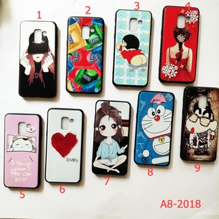 ốp lưng samsung A8 2018 ốp dẻo 6D