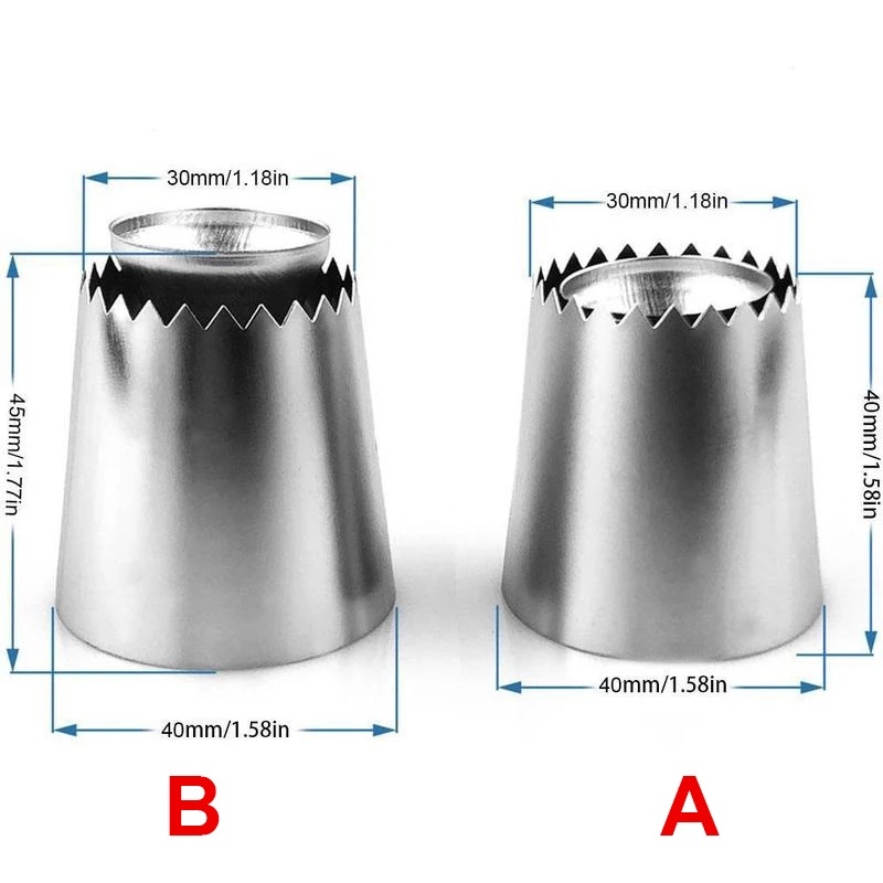 Đuôi Bắt Bông Kem Trang Trí Bánh Bằng Thép Không Gỉ